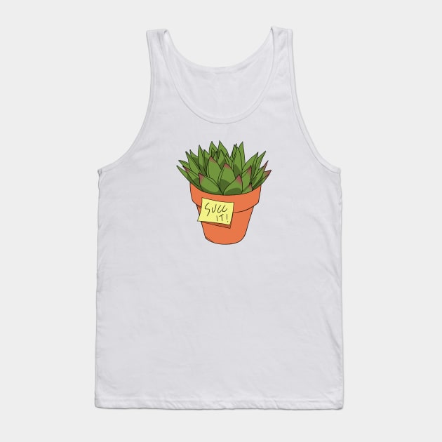 Succ It! Succulent Tank Top by castrocastro